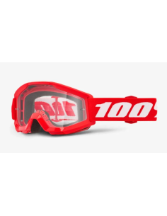 100% KIDS' STRATA RED/WHITE MOTOCROSS GOGGLES