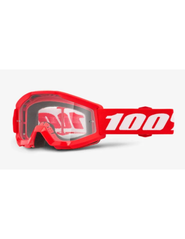 дЕТСКИЕ ОЧКИ ДЛЯ МОТОКРОССА 100% STRATA RED/WHITE