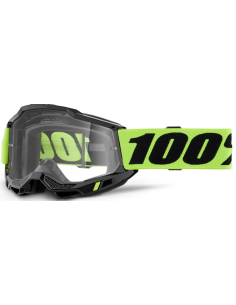 100% CHILDREN'S ACCURI 2 BLACK/FLUORESCENT YELLOW MOTOCROSS GOGGLES