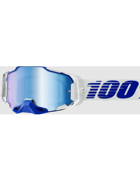 100% ARMEGA BLUE/WHITE-BLUE MOTOCROSS GOGGLES