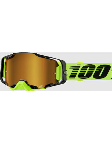 100% ARMEGA Black/Fluorescent Green/Fluorescent Yellow MOTOCROSO SHINES