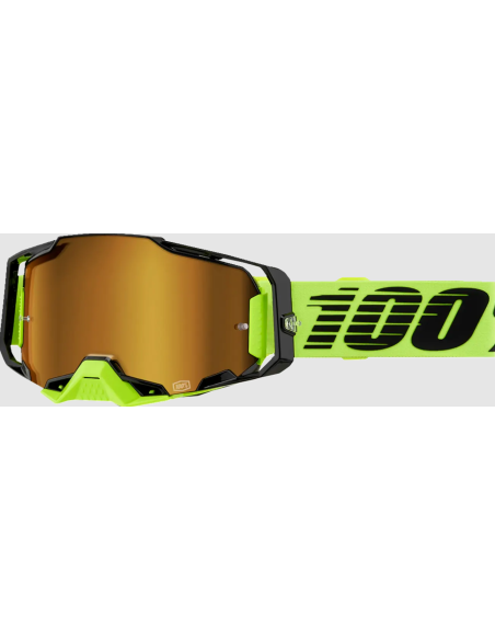 100% ARMEGA Black/Fluorescent Green/Fluorescent Yellow MOTOCROSO SHINES