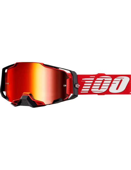 100% ARMEGA BLACK/RED-RED MOTOCROSS GOGGLES