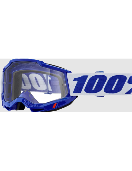 100% ACCURI 2 BLUE/WHITE MOTOCROSS GOGGLES