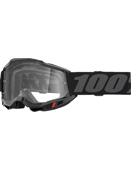 100% ACCURI 2 BLACK/GRAY MOTOCROSS GOGGLES