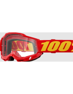 100% ACCURI 2 RED/YELLOW MOTOCROSS GOGGLES