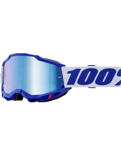100% ACCURI 2 BLUE/WHITE-BLUE MOTOCROSS GOGGLES