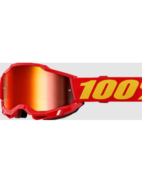 100% ACCURI 2 RED/YELLOW-RED MOTOCROSS GOGGLES