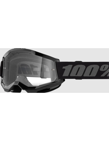 100% STRATA 2 BLACK/DARK GRAY MOTOCROSS GOGGLES