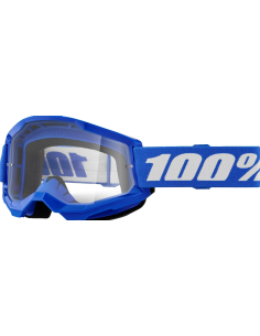 100% STRATA 2 BLUE/WHITE MOTOCROSS GOGGLES