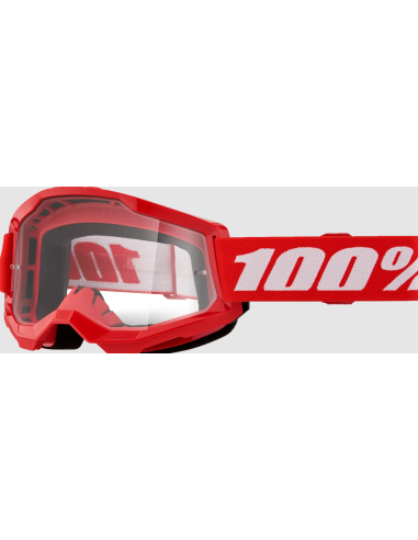 оЧКИ ДЛЯ МОТОКРОССА 100% STRATA 2 КРАСНЫЙ/БЕЛЫЙ