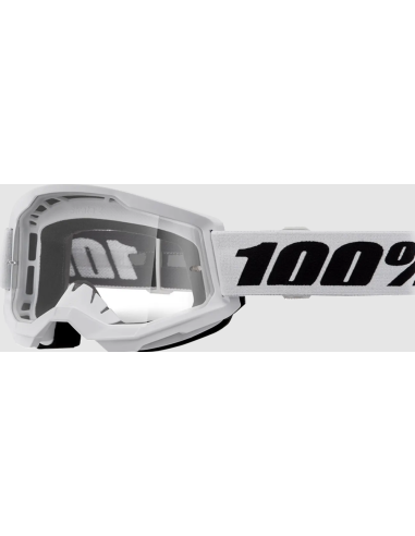оЧКИ ДЛЯ МОТОКРОССА 100% STRATA 2 ЧЕРНЫЙ/БЕЛЫЙ