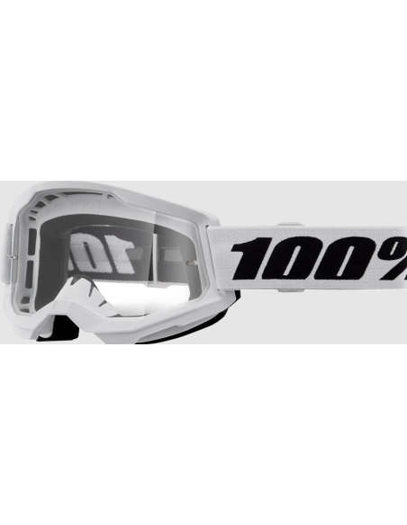 оЧКИ ДЛЯ МОТОКРОССА 100% STRATA 2 ЧЕРНЫЙ/БЕЛЫЙ