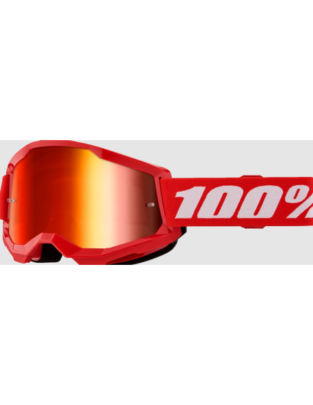оЧКИ ДЛЯ МОТОКРОССА 100% STRATA 2 КРАСНЫЙ/БЕЛО-КРАСНЫЙ
