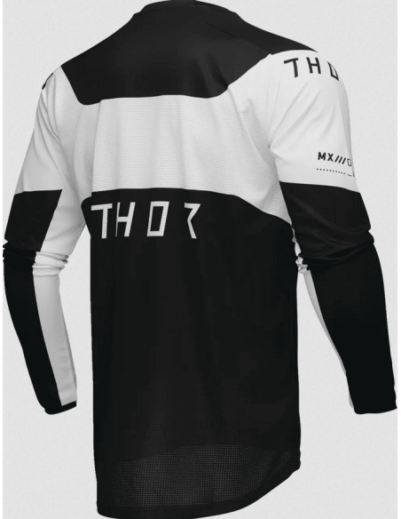 THOR LAUNCH STORM BLACK CROSS MOTO JACKET