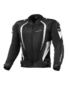 SHIMA MESH PRO BLACK/WHITE VASARINĖ MOTO STRIUKĖ