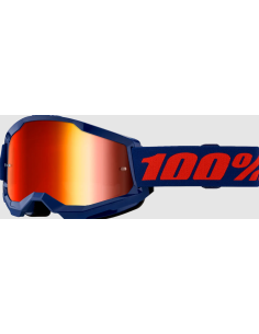 100% STRATA 2 DARK BLUE/RED-RED MOTOCROSS GOGGLES