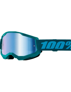 100% STRATA 2 LIGHT BLUE/TEAL-BLUE MOTOCROSS GOGGLES