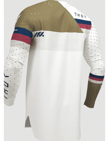 THOR SPORTMODE LEAGUE WHITE CROSS MOTO JACKET