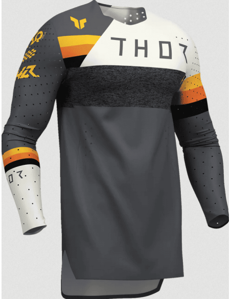 THOR SPORTMODE LEAGUE CHARCOAL CROSS MOTO JACKET