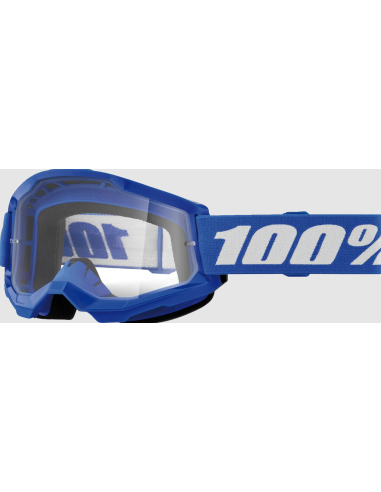 100% KIDS' STRATA 2 BLUE/WHITE MOTOCROSS GOGGLES