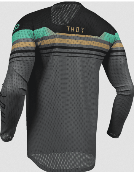 THOR LAUNCHMODE RAPTOR BLACK CROSS MOTO JACKET