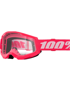 100% KIDS' STRATA 2 PINK/WHITE MOTOCROSS GOGGLES