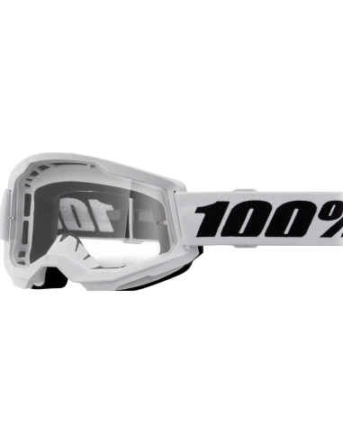 100% KIDS STRATA 2 BLACK/WHITE MOTOCROSS GOGGLES