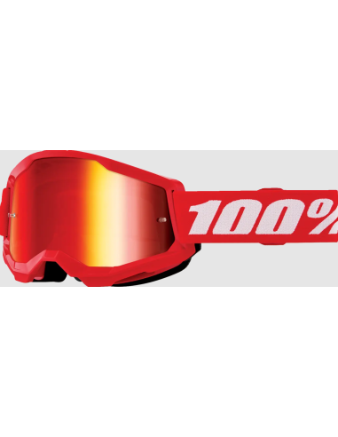 дЕТСКИЕ ОЧКИ ДЛЯ МОТОКРОССА 100% STRATA 2 КРАСНЫЙ/БЕЛО-КРАСНЫЙ