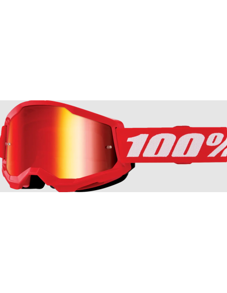 дЕТСКИЕ ОЧКИ ДЛЯ МОТОКРОССА 100% STRATA 2 КРАСНЫЙ/БЕЛО-КРАСНЫЙ
