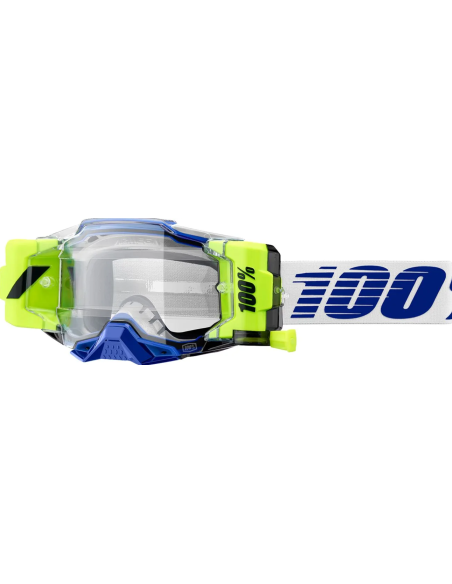 100% ОЧКИ ДЛЯ МОТОКРОССА ARMEGA FORECAST BLUE/WHITE/FLUORESCENT YELLOW