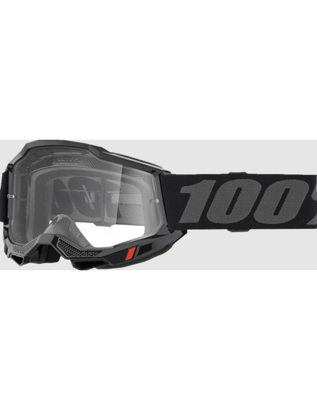 100% ACCURI 2 OTG BLACK/GRAY MOTOCROSS GOGGLES