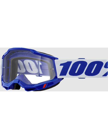 100% ACCURI 2 OTG BLUE/WHITE MOTOCROSS GOGGLES