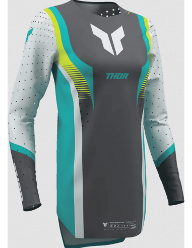 THOR WOMEN'S SPORTMODE VELOCITY GREY CROSS MOTO JACKET