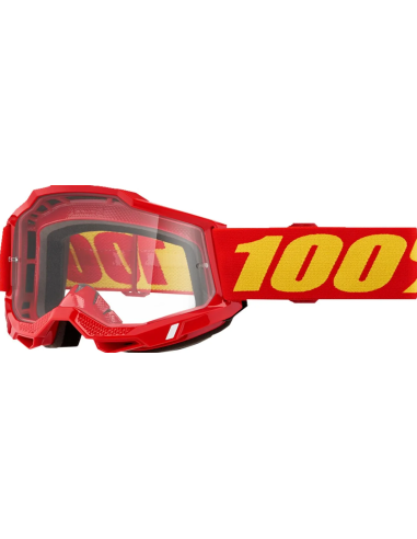 оЧКИ ДЛЯ МОТОКРОССА 100% ACCURI 2 OTG КРАСНЫЙ/ЖЕЛТЫЙ