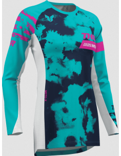 THOR WOMEN'S SPORTMODE BLEACH AQUA CROSS MOTO JACKET