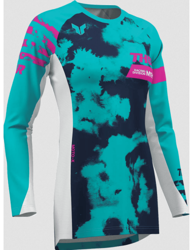 ЖЕНСКАЯ МОТОКУРТКА THOR'S SPORTMODE BLEACH AQUA CROSS