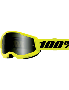 100% STRATA 2 SAND BLACK-FLUORESCENT YELLOW-BLACK MOTOCROSS GOGGLES