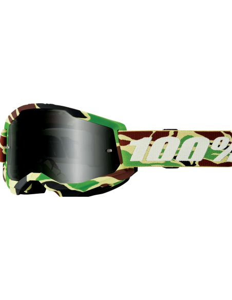 100% STRATA 2 SAND BLACK/BROWN/GREEN/TAN-BLACK MOTOCROSS GOGGLES