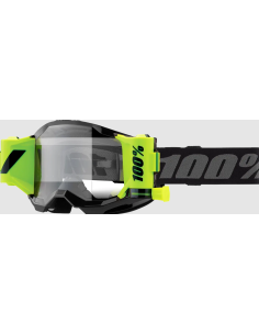 оЧКИ ДЛЯ МОТОКРОССА 100% STRATA 2 FORECAST BLACK/FLUORESCENT YELLOWDARK GRAY