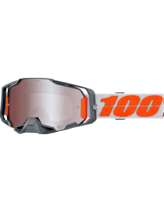 100% ARMEGA HiPER ORANGE/SILVER-SILVER MOTORCROSS SHINES