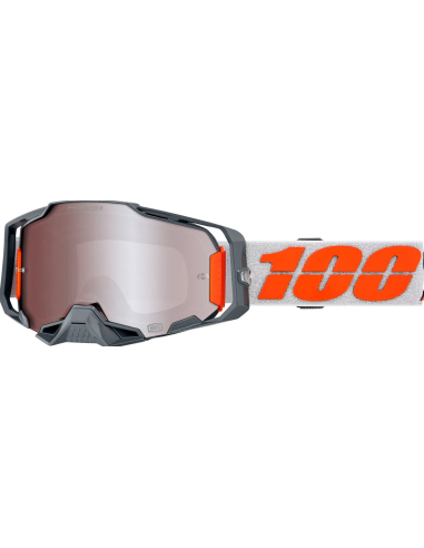 100% ARMEGA HiPER ORANGE/SILVER-SILVER MOTORCROSS SHINES