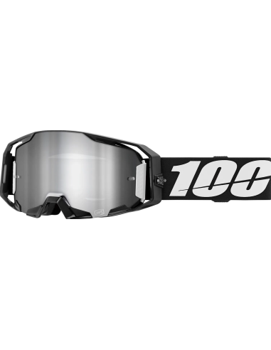 100% ARMATIC BLACK-SILVER MOTOCROSS GOGGLES