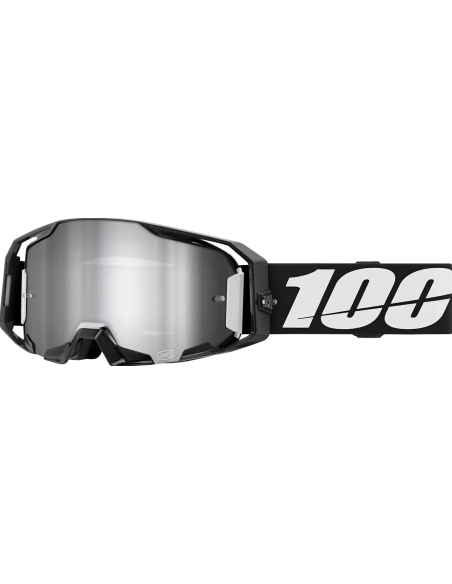 100% ARMATIC BLACK-SILVER MOTOCROSS GOGGLES