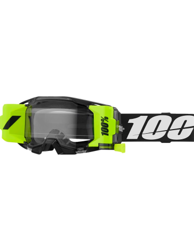 100% ARMATIC FORECAST BLACK/WHITE/FLUORESCENT YELLOW MOTOCROSS GOGGLES