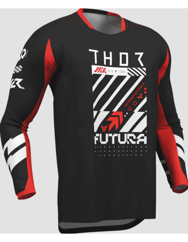 THOR CHILDREN'S LAUNCHMODE FUTURA RED CROSS MOTO JACKET
