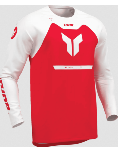 THOR CHILDREN'S RIDEMODE MENACE RED CROSS MOTO JACKET