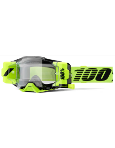 100% ARMEGA FORECAST BLACK/YELLOW/FLUORESCENT YELLOW MOTOCROSS GOGGLES