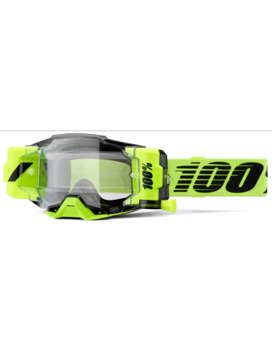 100% ОЧКИ ДЛЯ МОТОКРОССА ARMEGA FORECAST BLACK/YELLOW/FLUORESCENT YELLOW