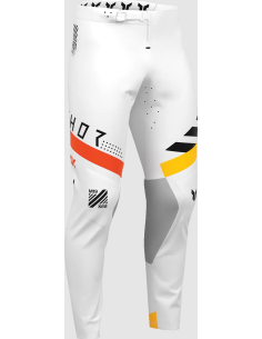 THOR SPORTMODE SYNTH WHITE CROSS MOTO TROUSERS